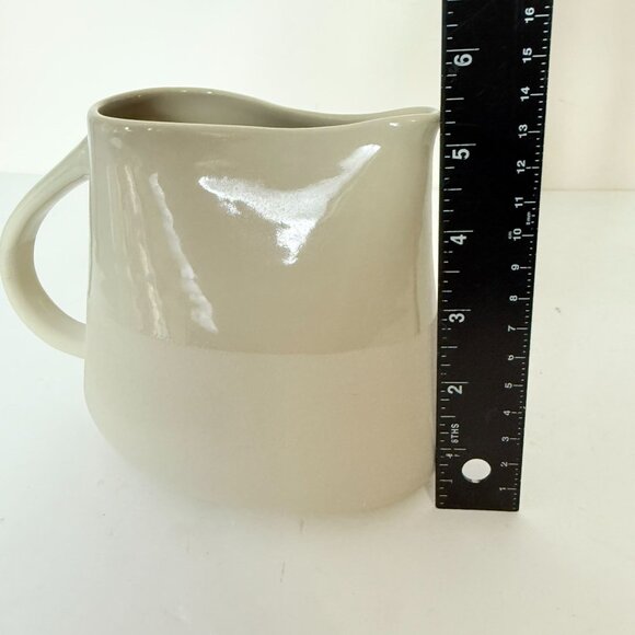 Jars France Modern Farmhouse Pitcher Two Tone Rustic Kitchen Minimalist Stonewar - Picture 8 of 15